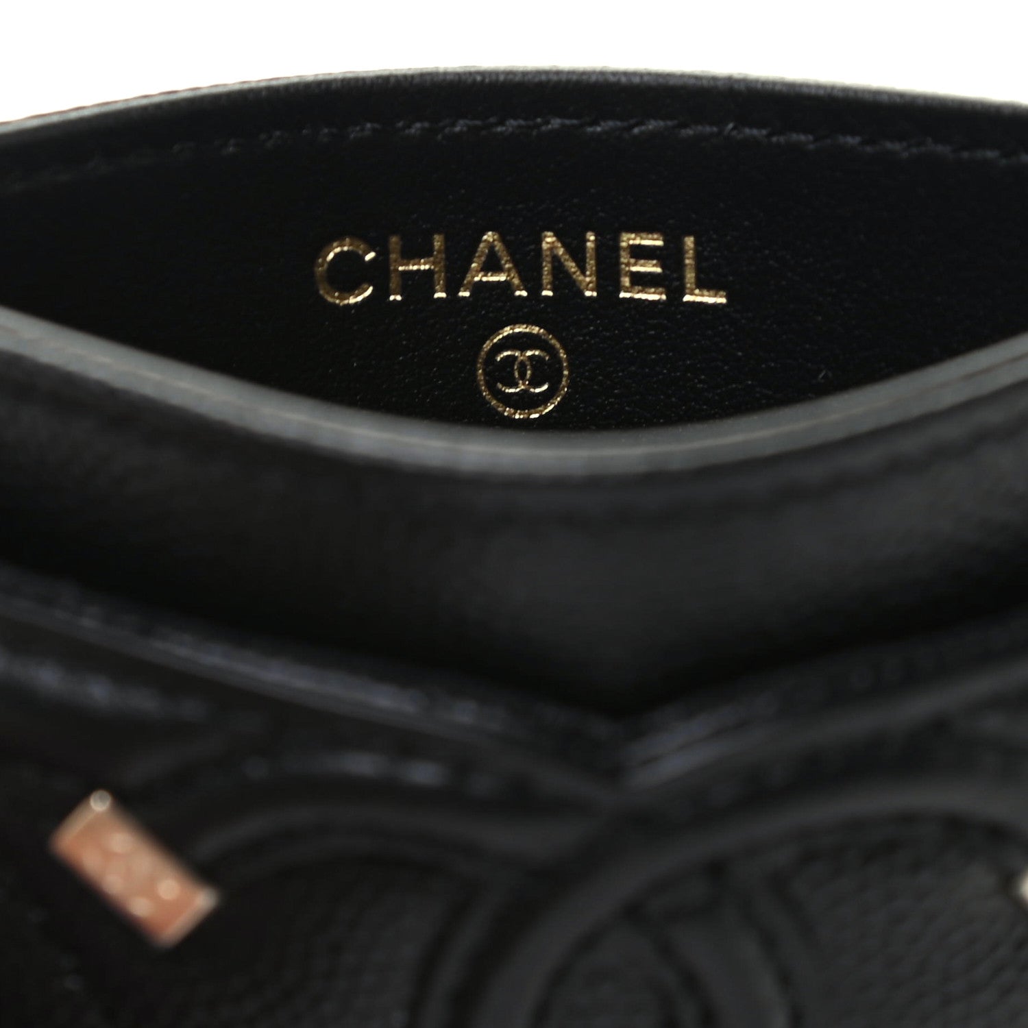 Chanel Caviar Quilted Filigree Card Holder Black 5 of 7