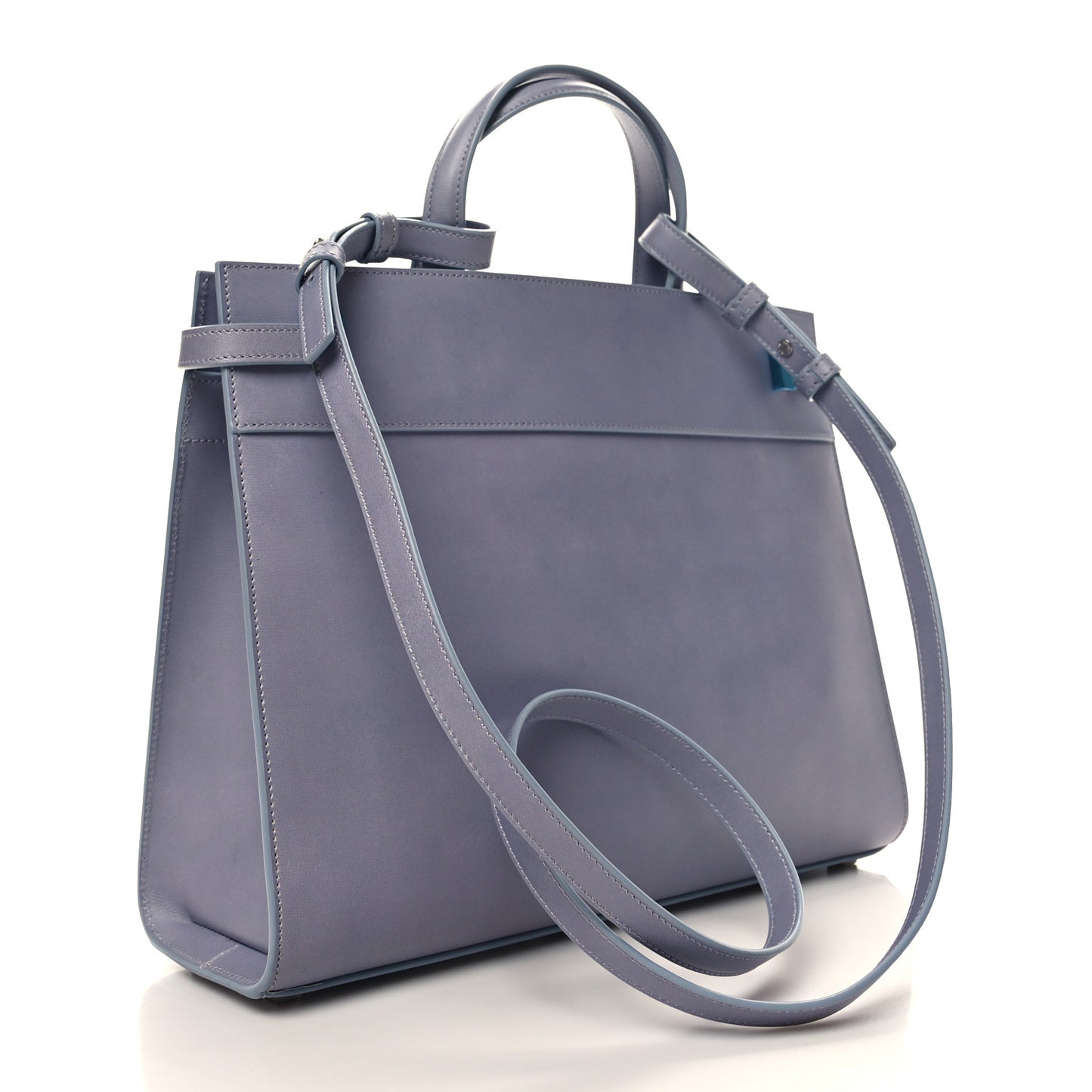 Calfskin Mapplethorpe Small Manhattan Shopper Tote Grey White Black