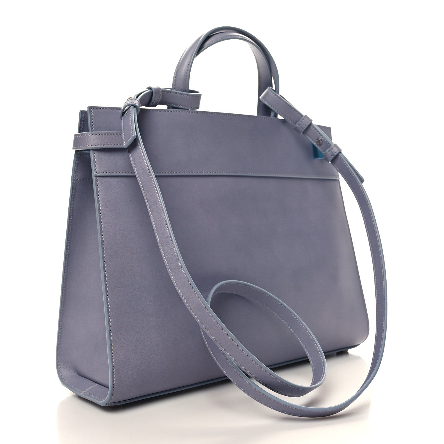 Saint Laurent Calfskin Mapplethorpe Small Manhattan Shopper Tote Grey White Black 3 of 10