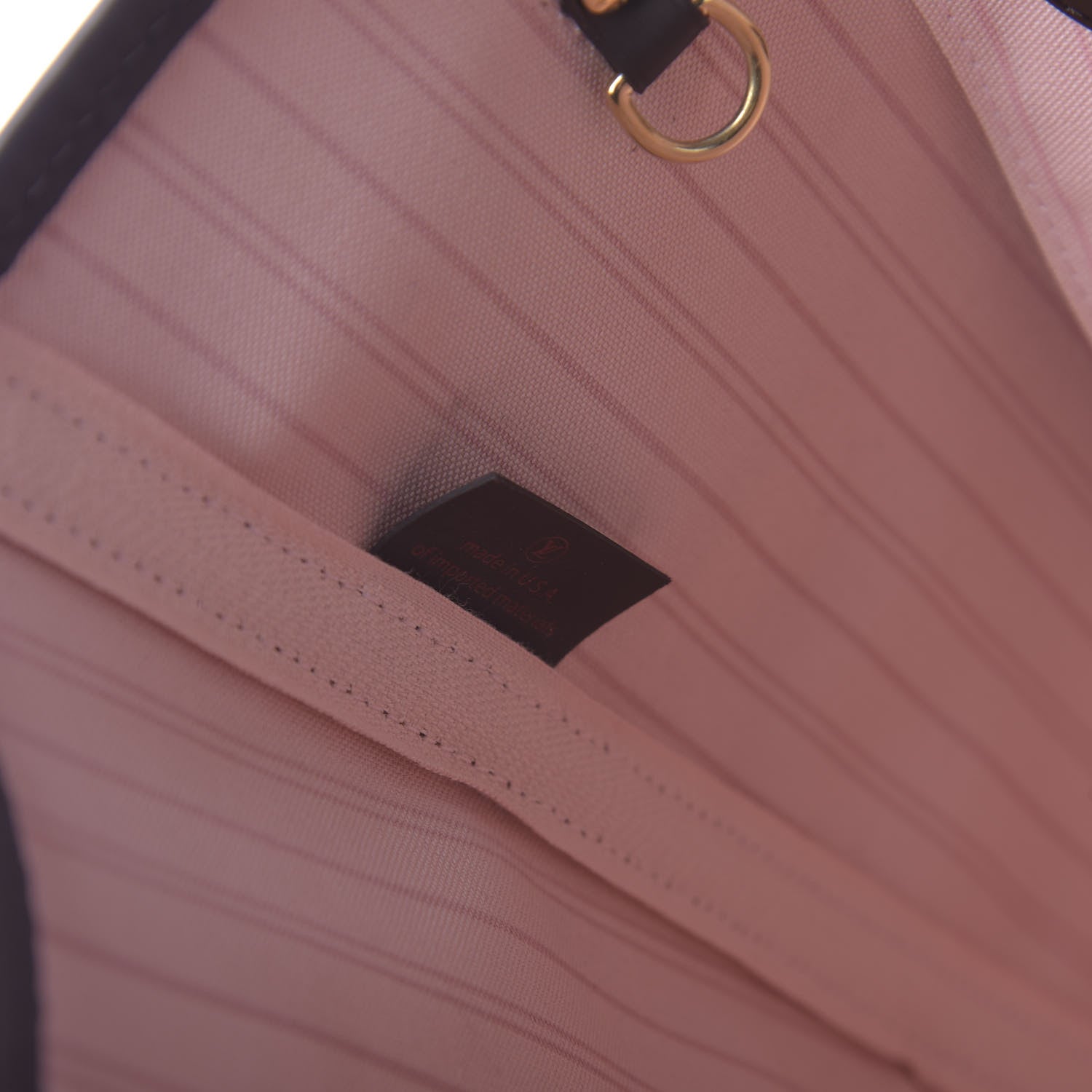 Louis Vuitton Damier Ebene Neo Neverfull MM Rose Ballerine 10 of 11