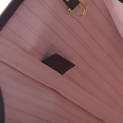 Louis Vuitton Damier Ebene Neo Neverfull MM Rose Ballerine 10 of 11