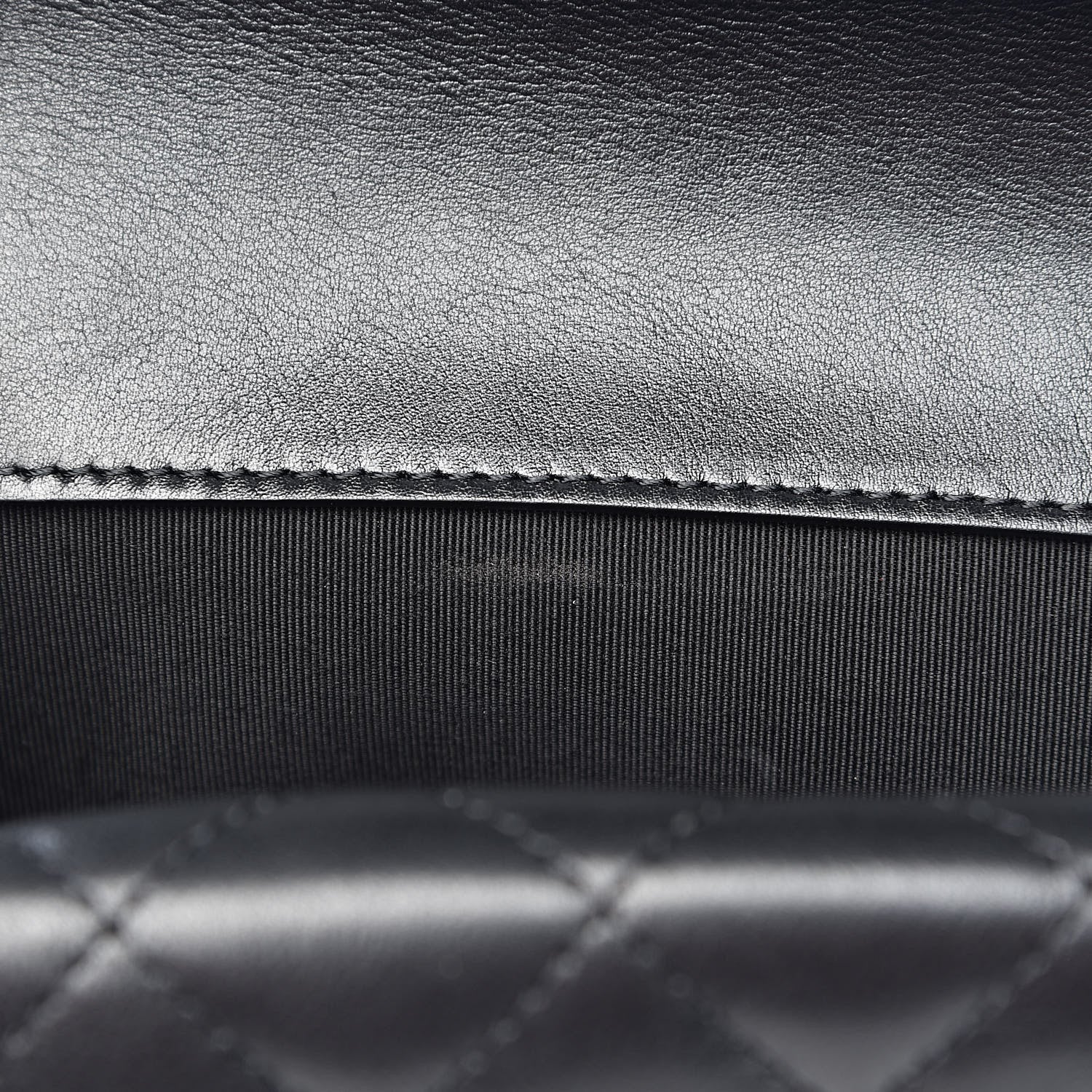 Chanel Calfskin Quilted Triple Flap Black 9 of 12