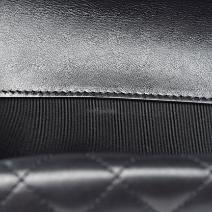 Chanel Calfskin Quilted Triple Flap Black 9 of 12
