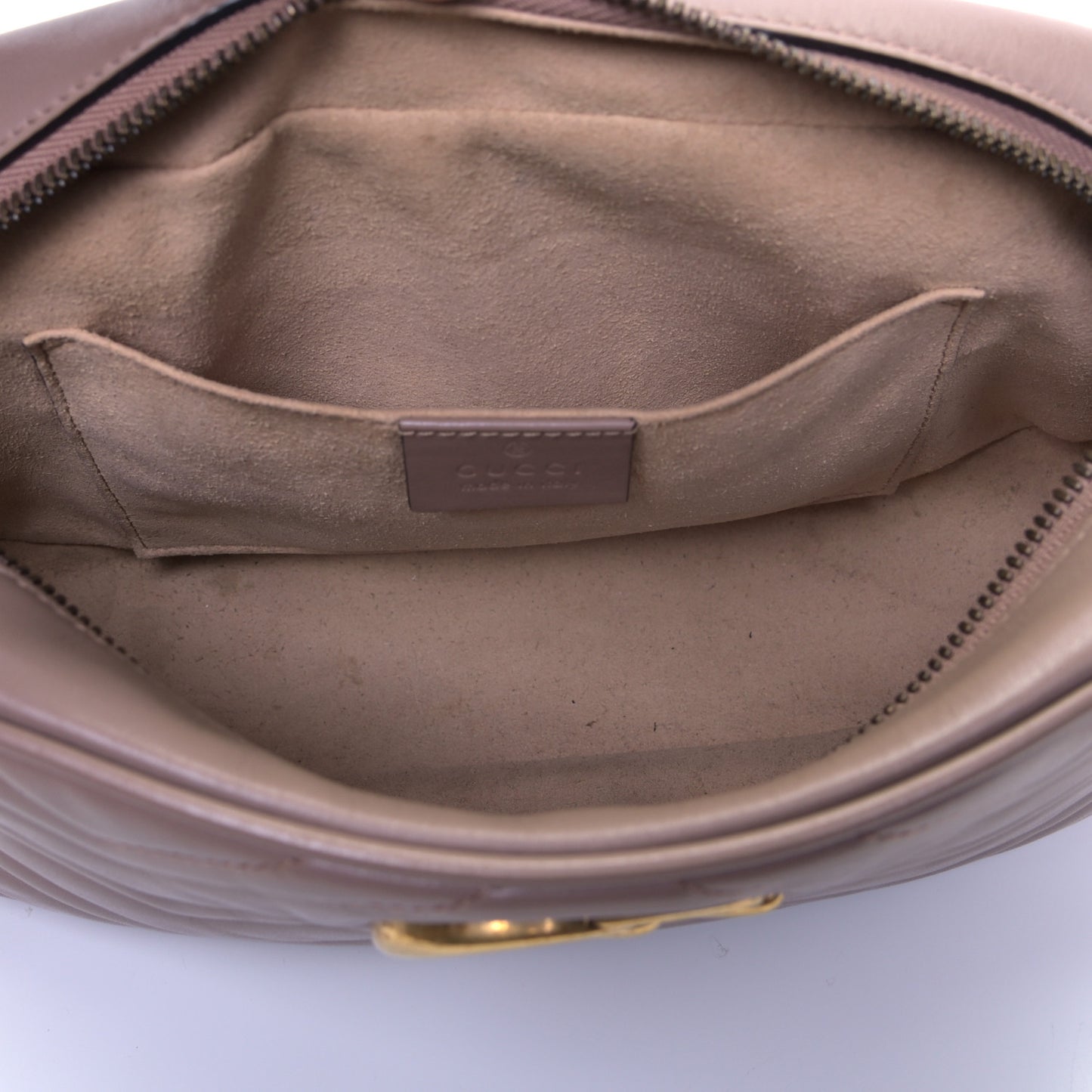 Calfskin Matelasse Small GG Marmont Chain Shoulder Bag Porcelain Rose