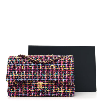 Chanel Tweed Quilted Medium Double Flap Multicolor 11 of 11
