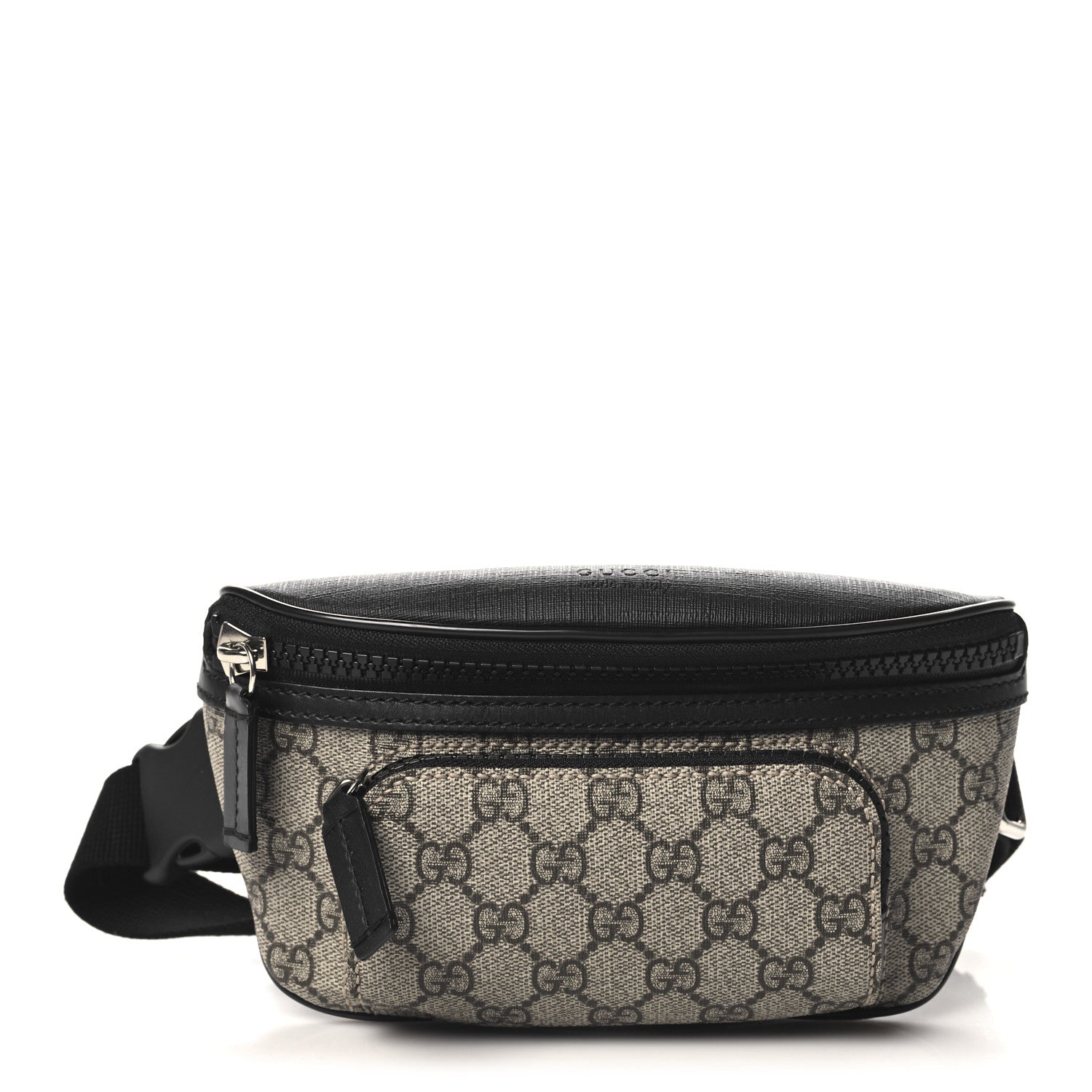 Gucci GG Supreme Monogram Belt Bag Black 1 of 10