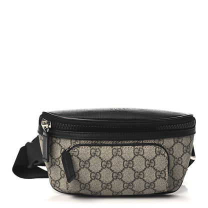 Gucci GG Supreme Monogram Belt Bag Black 1 of 10