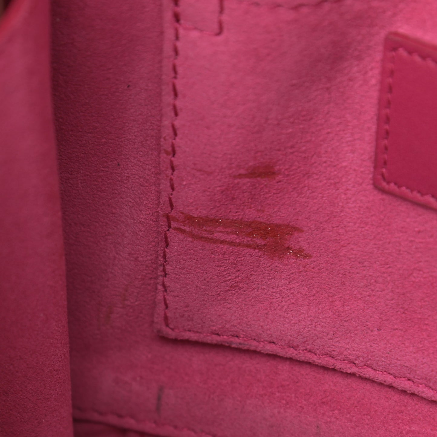 Calfskin Small Classic Y Satchel Bag Fuchsia