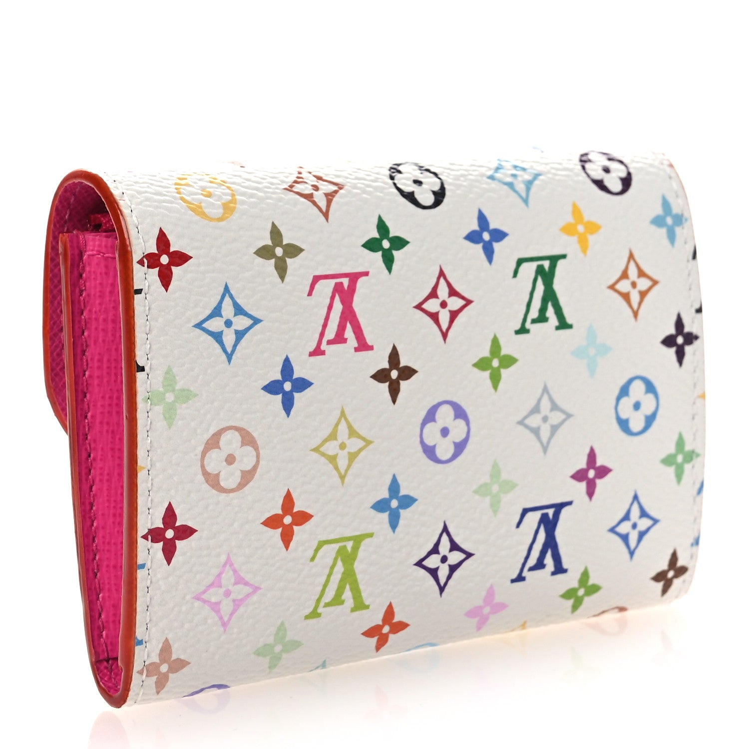 Louis Vuitton LV X TM Monogram Multicolor Rosalie Coin Purse White Kawaii Pink 3 of 7