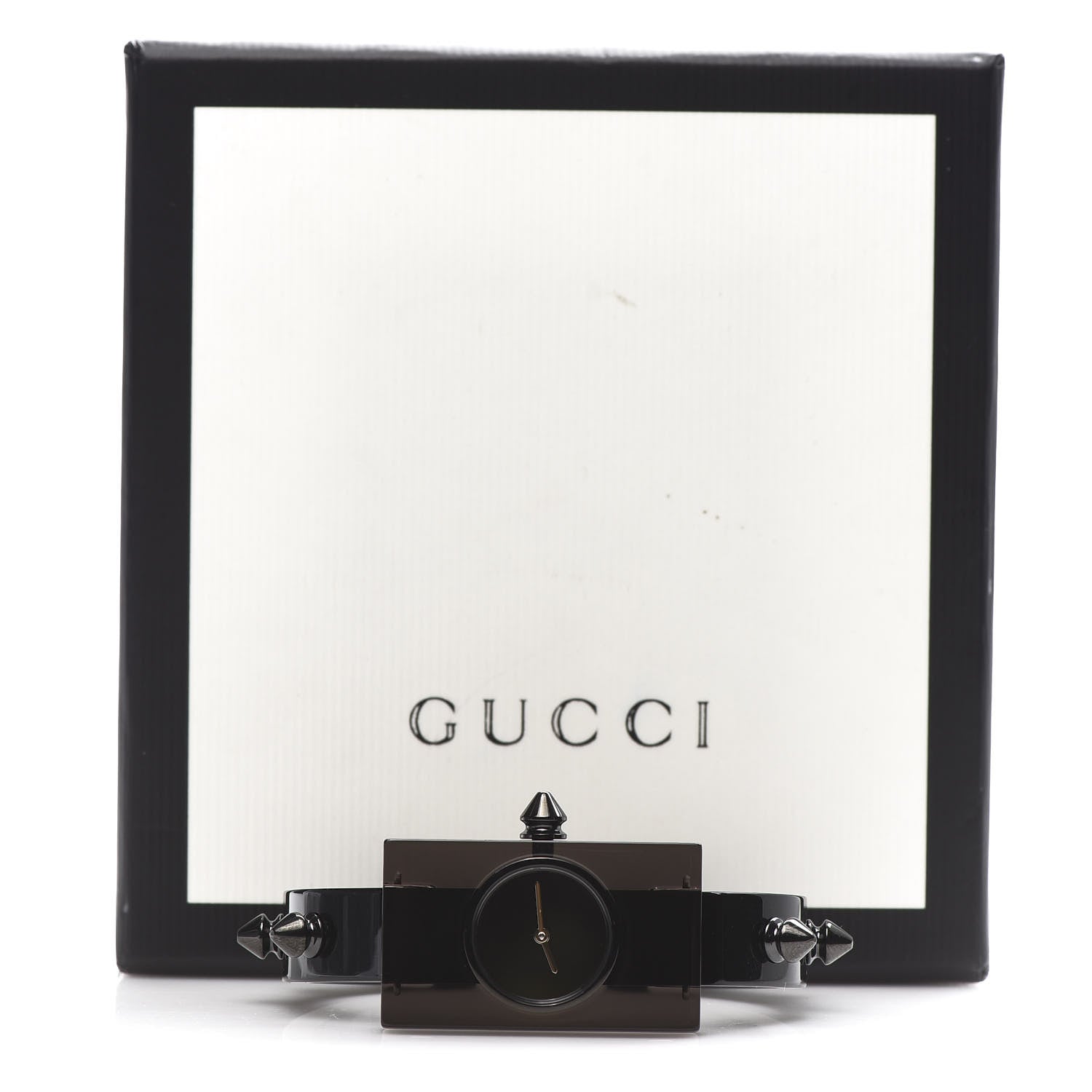 Gucci Stainless Steel Plexiglass 24mm Vintage Web Quartz Watch Black 7 of 7