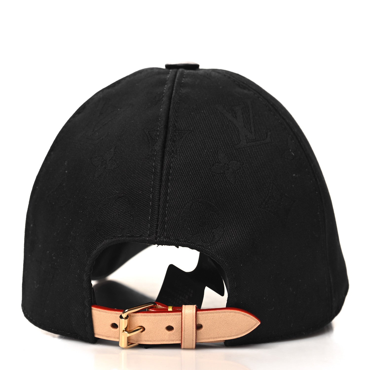 Louis Vuitton Calfskin Cotton Jacquard Monogram LV First Cap Black