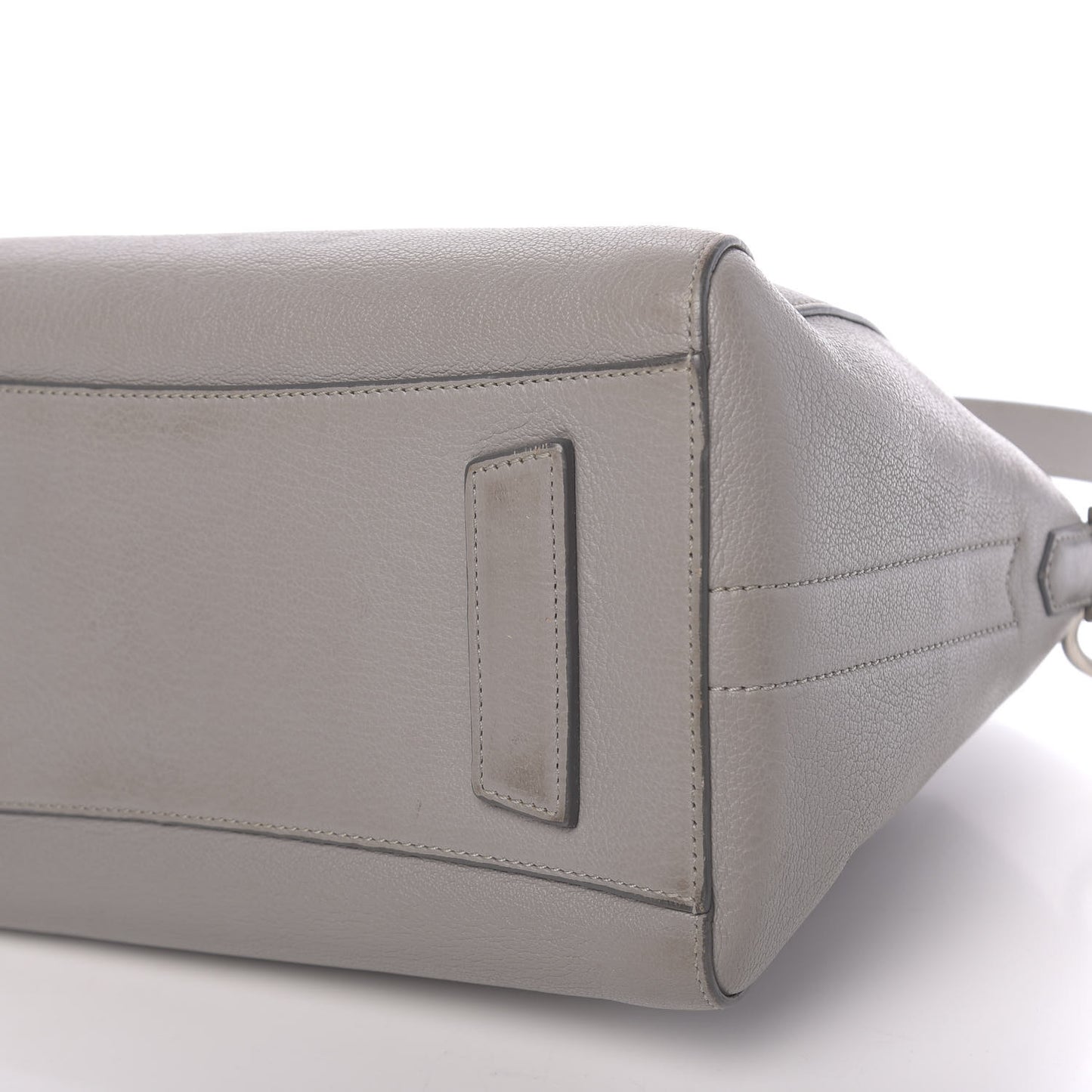 Sugar Goatskin Small Antigona Pearl Grey
