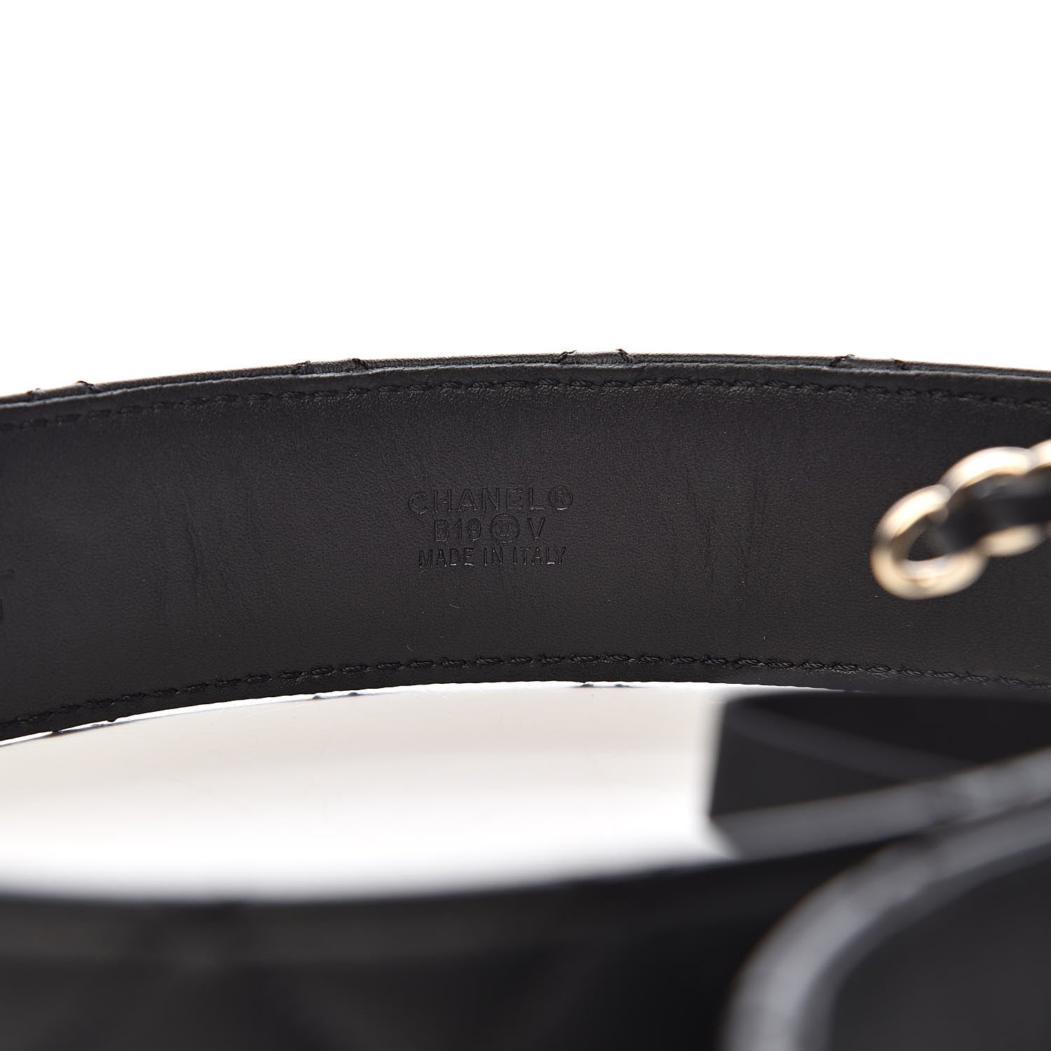 Chanel Lambskin Quilted CC Chain Belt 75 30 Black 7 of 8