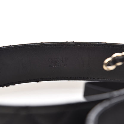 Chanel Lambskin Quilted CC Chain Belt 75 30 Black 7 of 8