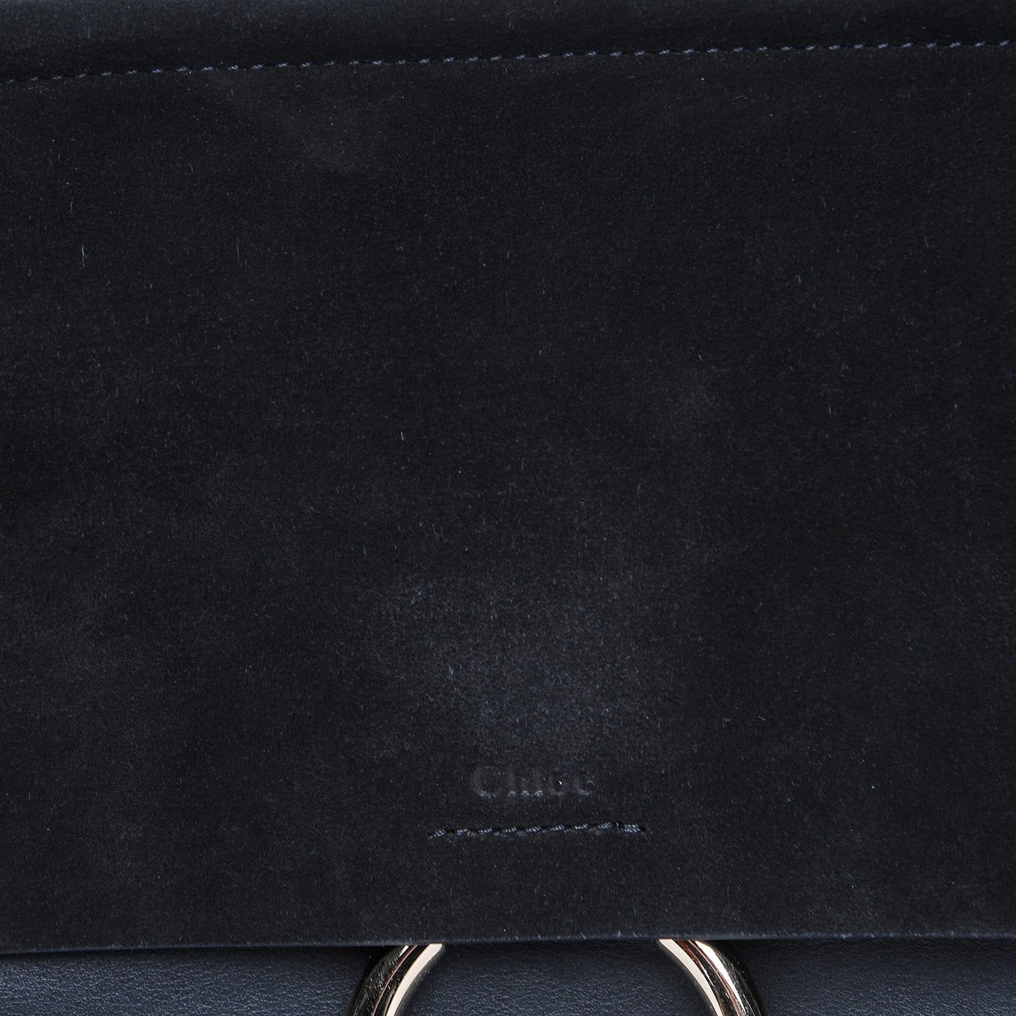Suede Calfskin Medium Faye Shoulder Bag Black