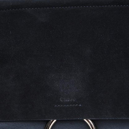 Chloe Suede Calfskin Medium Faye Shoulder Bag Black 8 of 9
