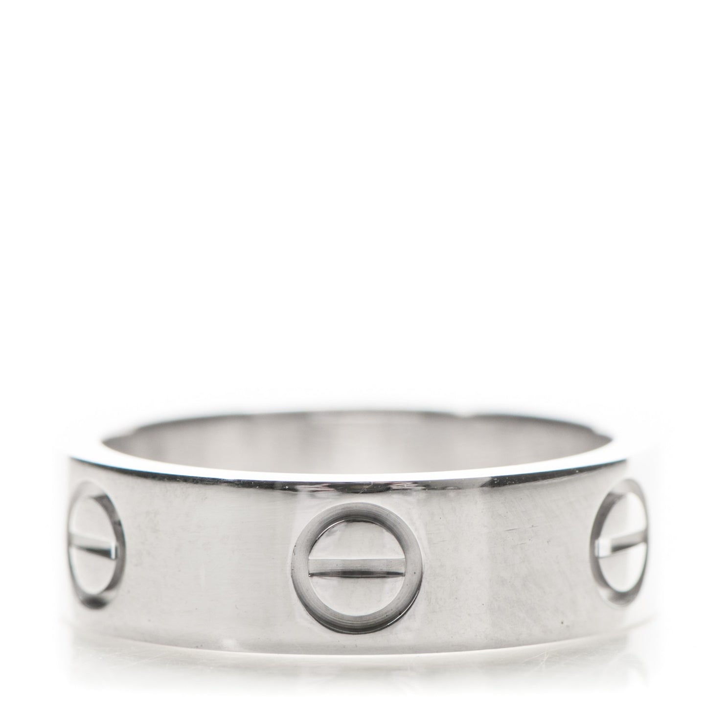 18K White Gold 5.5mm LOVE Ring 50 5.25