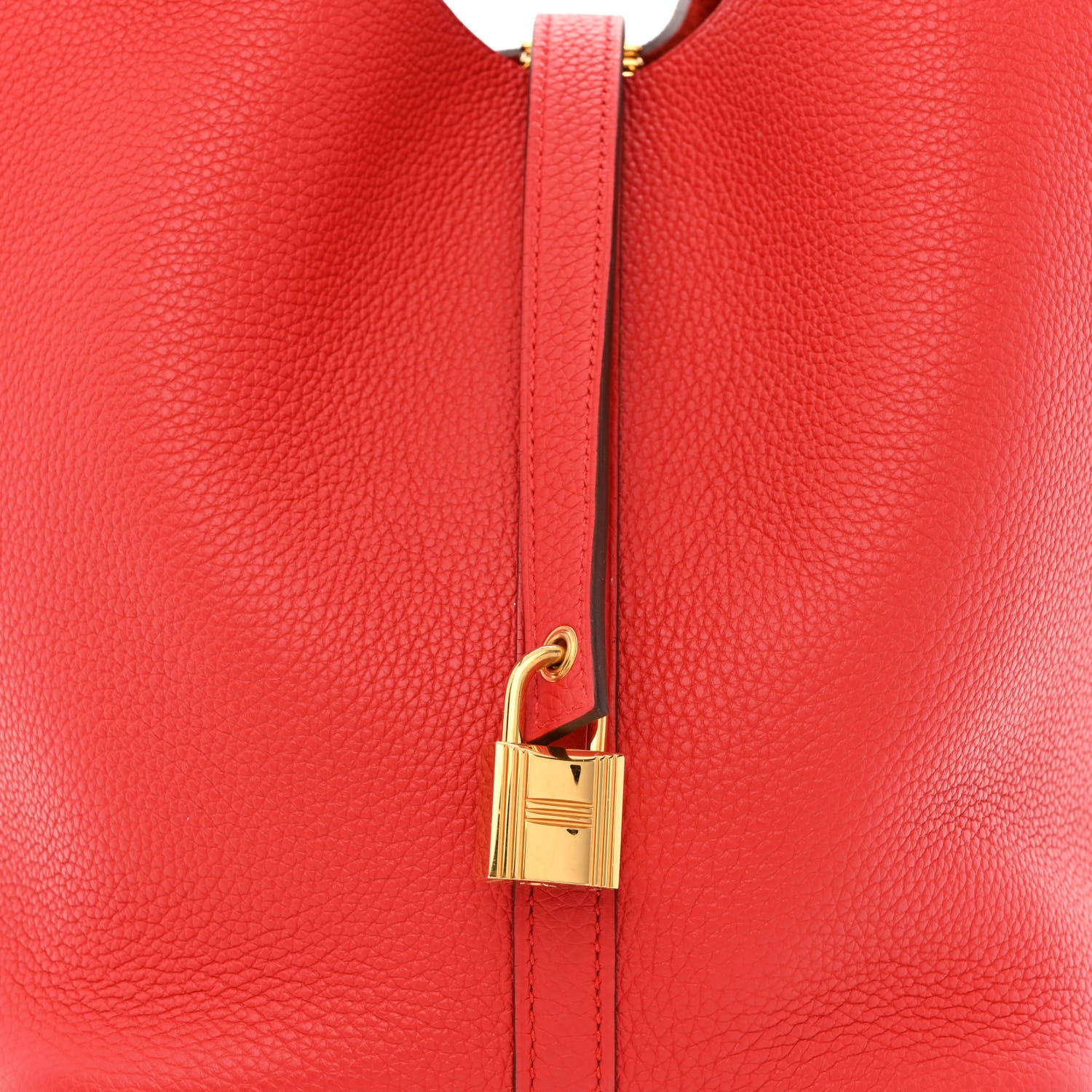 Hermes Taurillon Maurice Picotin Lock 22 MM Rouge De Coeur 8 of 11
