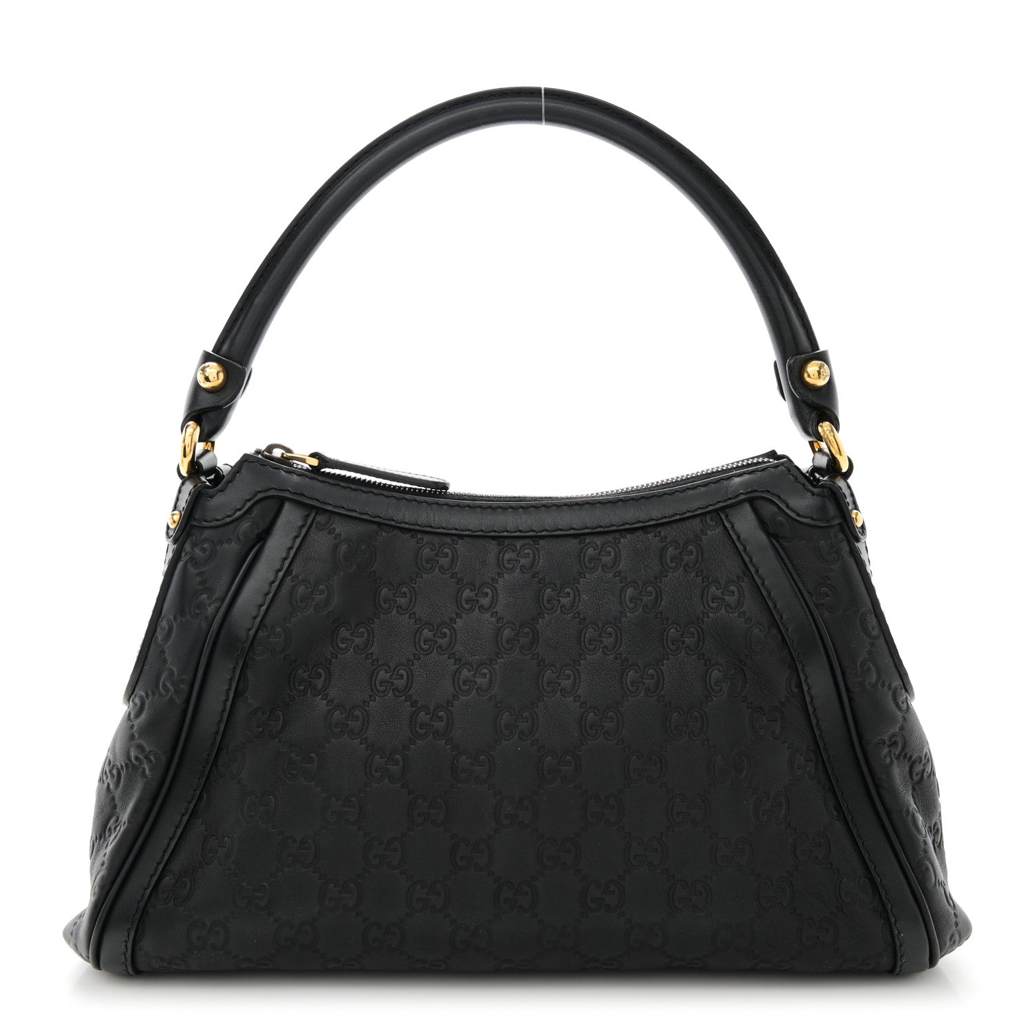 Gucci Guccissima Small Scarlett Studded Interlocking G Hobo Black 1 of 15