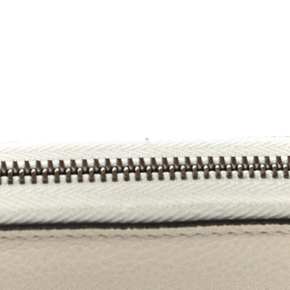 Gucci Calfskin Logo Zip Around Wallet White 8 of 9