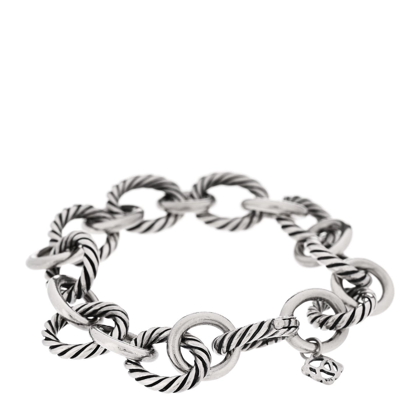 Sterling Silver 12mm Large Oval Link Bracelet