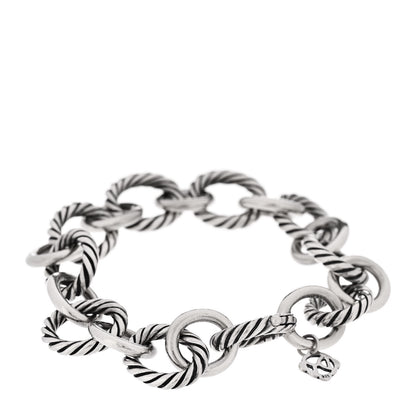 David Yurman Sterling Silver 12mm Large Oval Link Bracelet 2 of 4