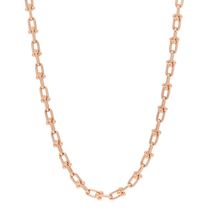 Tiffany 18K Rose Gold Small HardWear Link Necklace 1 of 5
