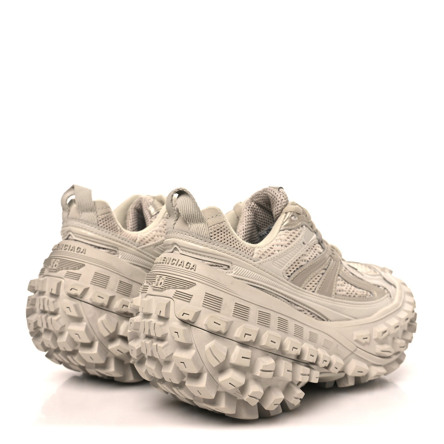 Rubber Mesh Monocolor Mens Defender Sneakers 36 Beige