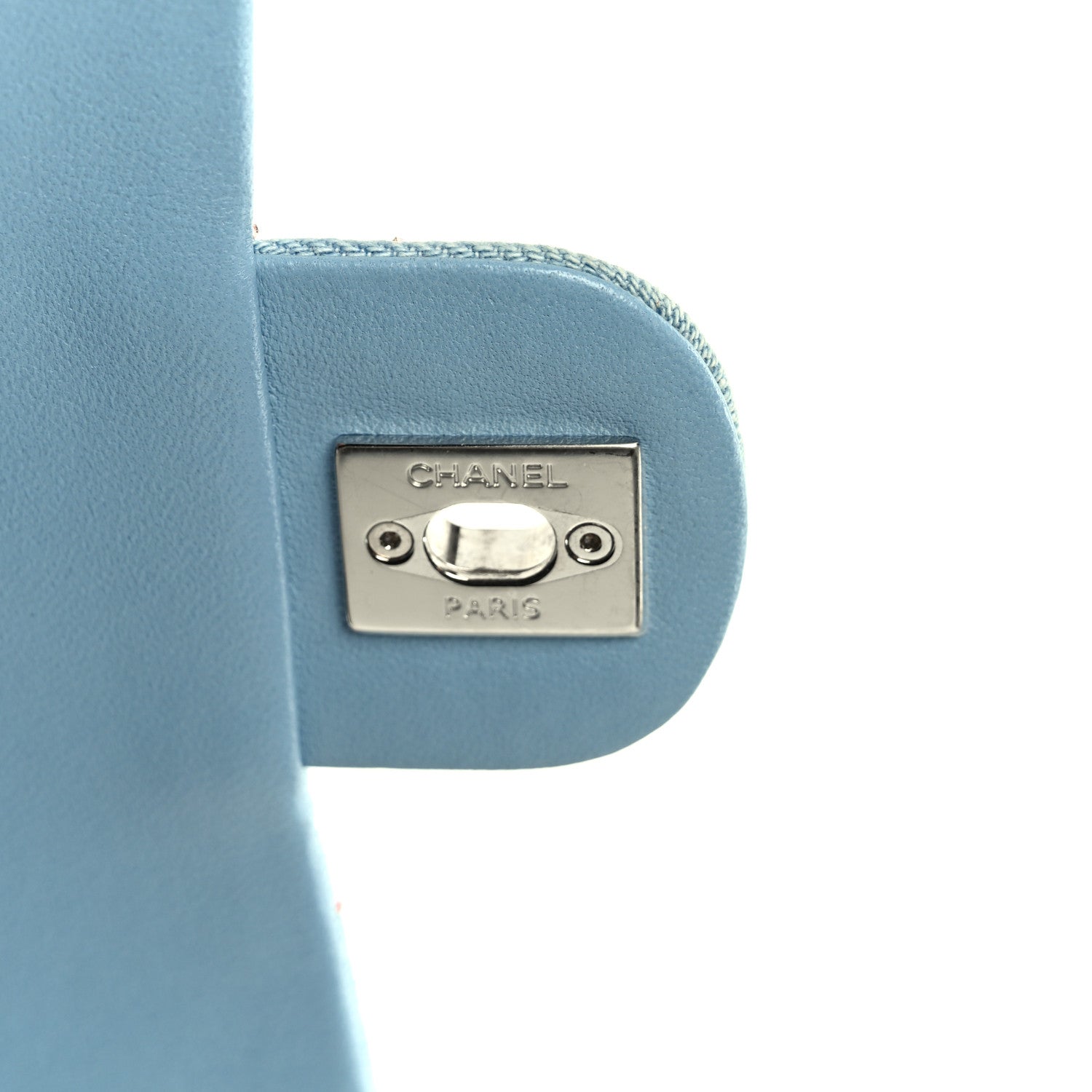 Chanel Denim Strass Evening Flap Bag Blue 7 of 11
