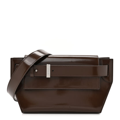 Jacquemus Patent Calfskin Le Capri Messenger Clutch Midnight Brown 1 of 11