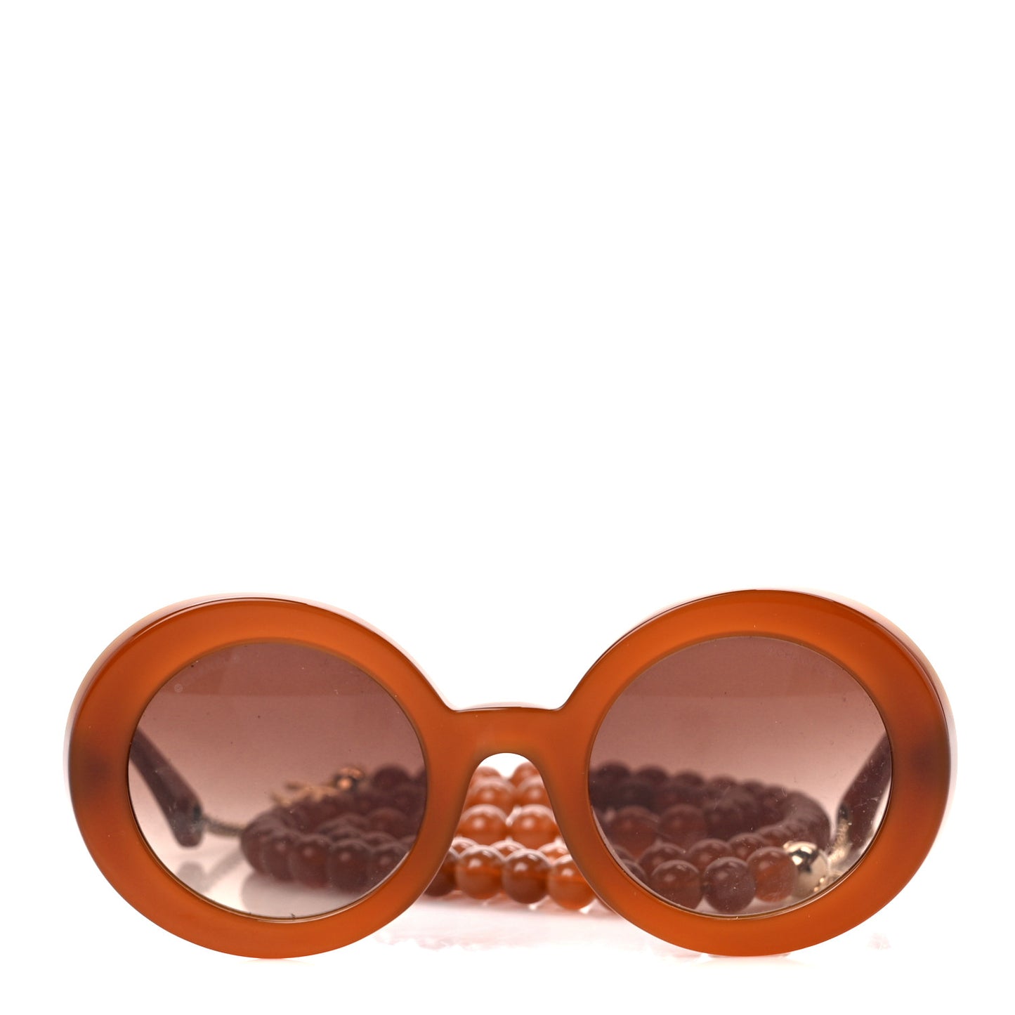 Acetate Round Sunglasses 5489 Brown