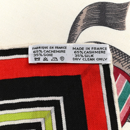 Hermes Silk Cashmere Couvertures Et Tenues de Jour Shawl 140 6 of 6