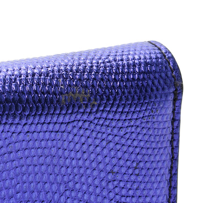 Tom Ford Metallic Calfskin Lizard Embossed Mini Wallet Dahlia 7 of 7