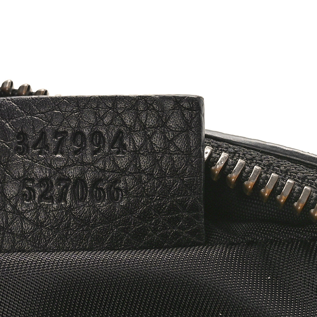 Pebbled Calfskin Mini Soho Disco Bag Black