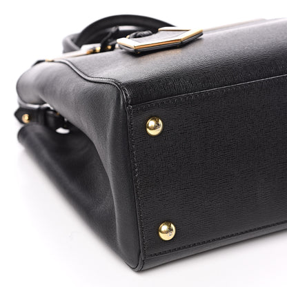 Fendi Vitello Elite Petite 2Jours Tote Black 10 of 14