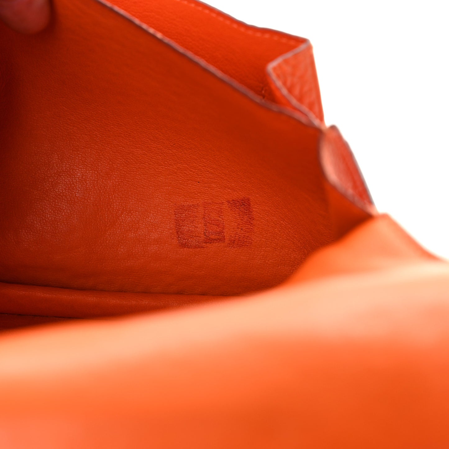 Togo Dogon Wallet Waist Pouch Orange