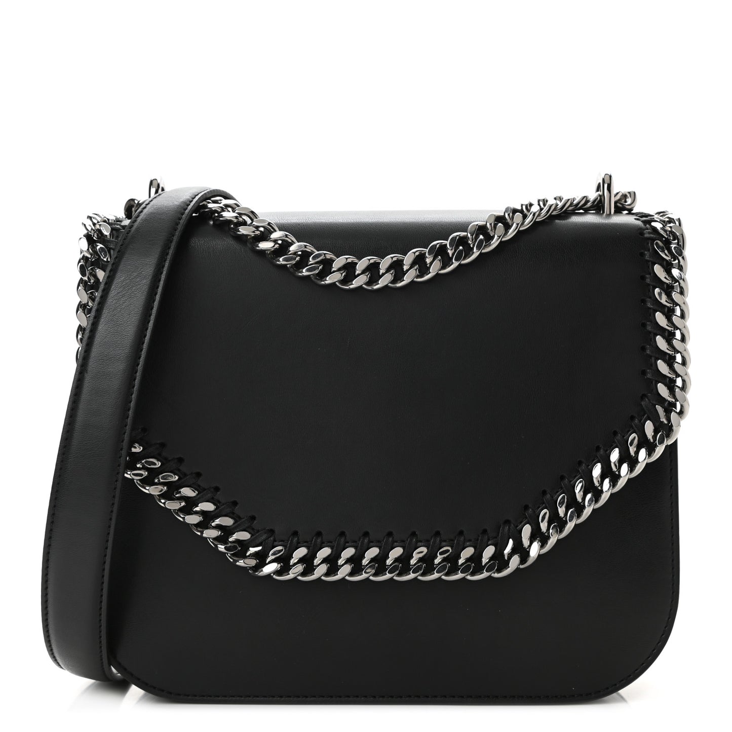 Eco Alter Nappa Medium Falabella Box Shoulder Bag Black