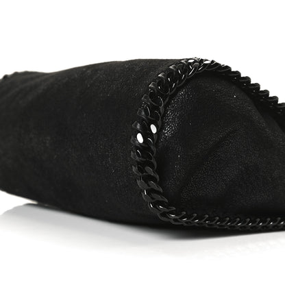 Stella McCartney Shaggy Deer Mini Falabella Fold Over Tote Black 9 of 12