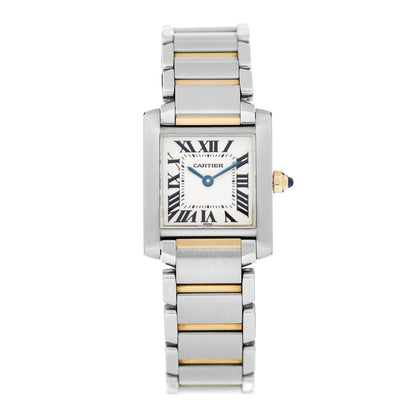 Cartier Stainless Steel 18K Yellow Gold 20mm Tank Francaise Quartz Watch 1 of 4
