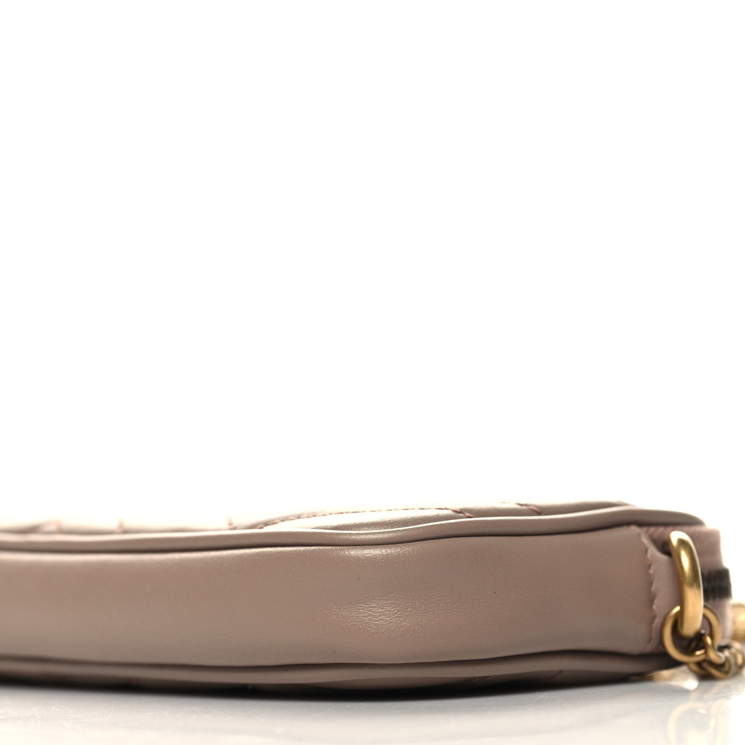 Gucci Calfskin Matelasse Mini GG Marmont Chain Crossbody Bag Porcelain Rose 10 of 11