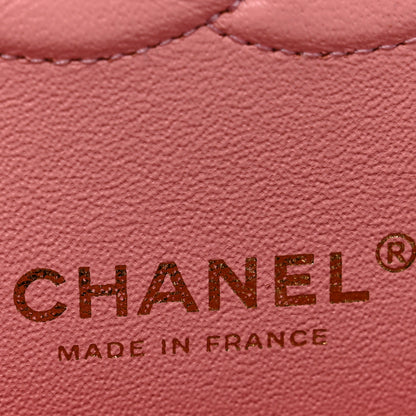 Chanel Caviar Flat Chevron Quilted Medium Double Flap Pink 6 of 10