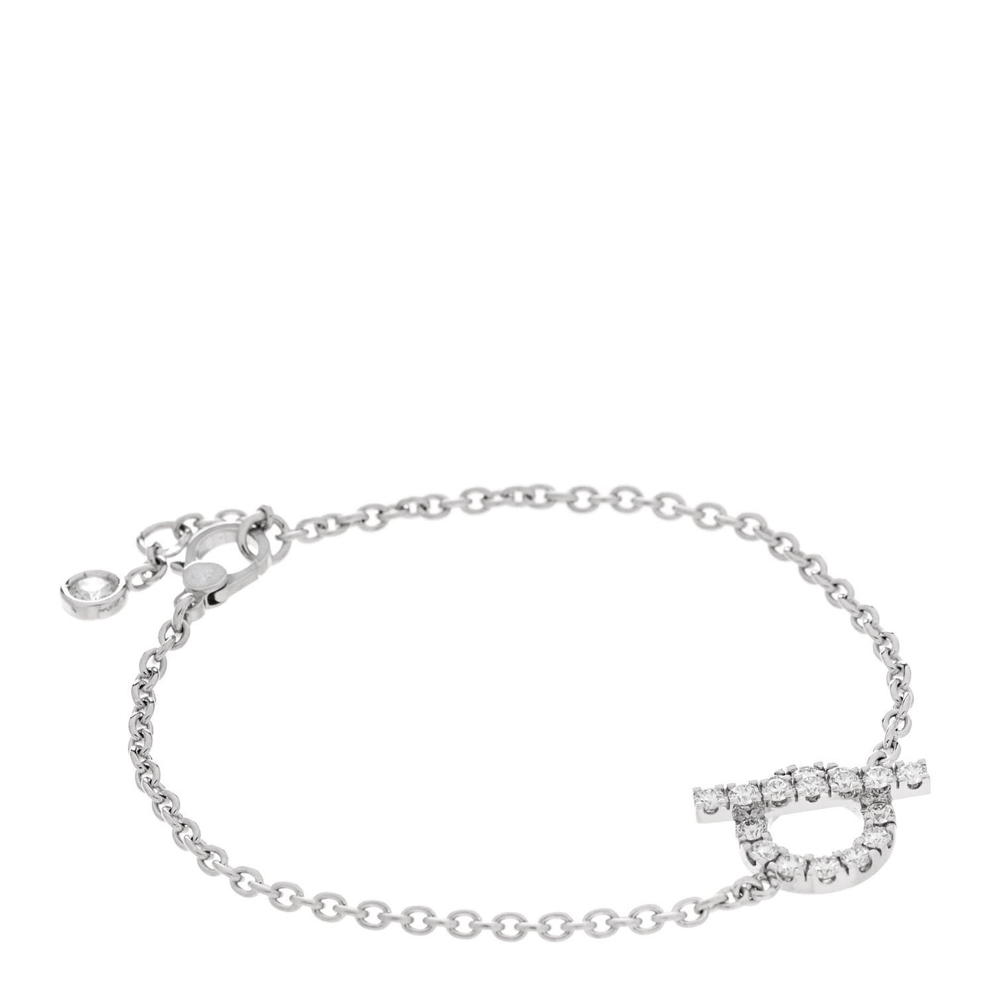 18K White Gold Diamond Finesse Bracelet XS
