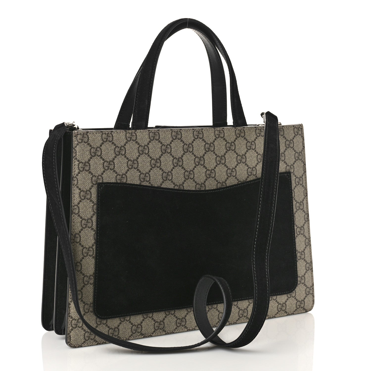 Gucci GG Supreme Monogram Dionysus Tote Beige Black 3 of 13