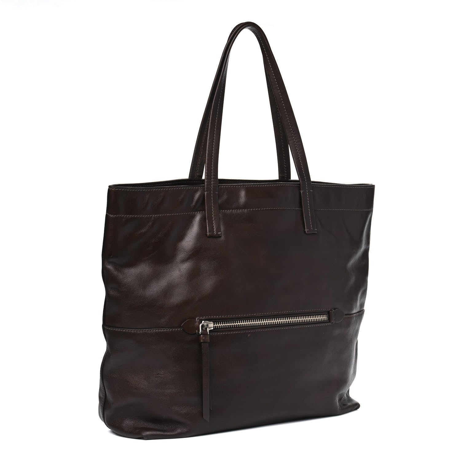 Miu Miu Vitello Soft Calfskin Shopping Tote Nocciolo 2 of 13