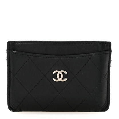 Chanel Lambskin Quilted Card Holder Black 1 of 13