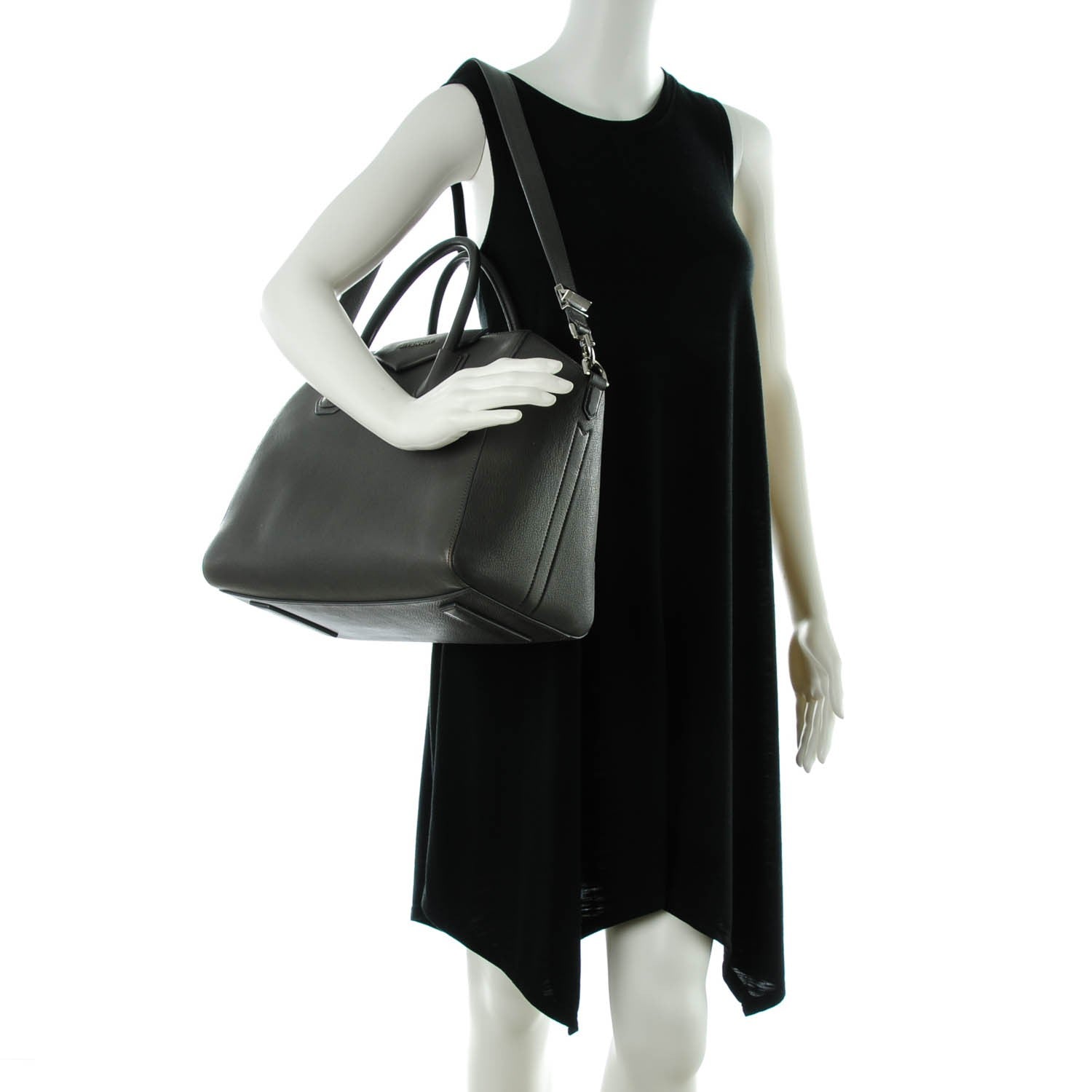 Givenchy Sugar Grained Goatskin Medium Antigona Grey 2 of 7