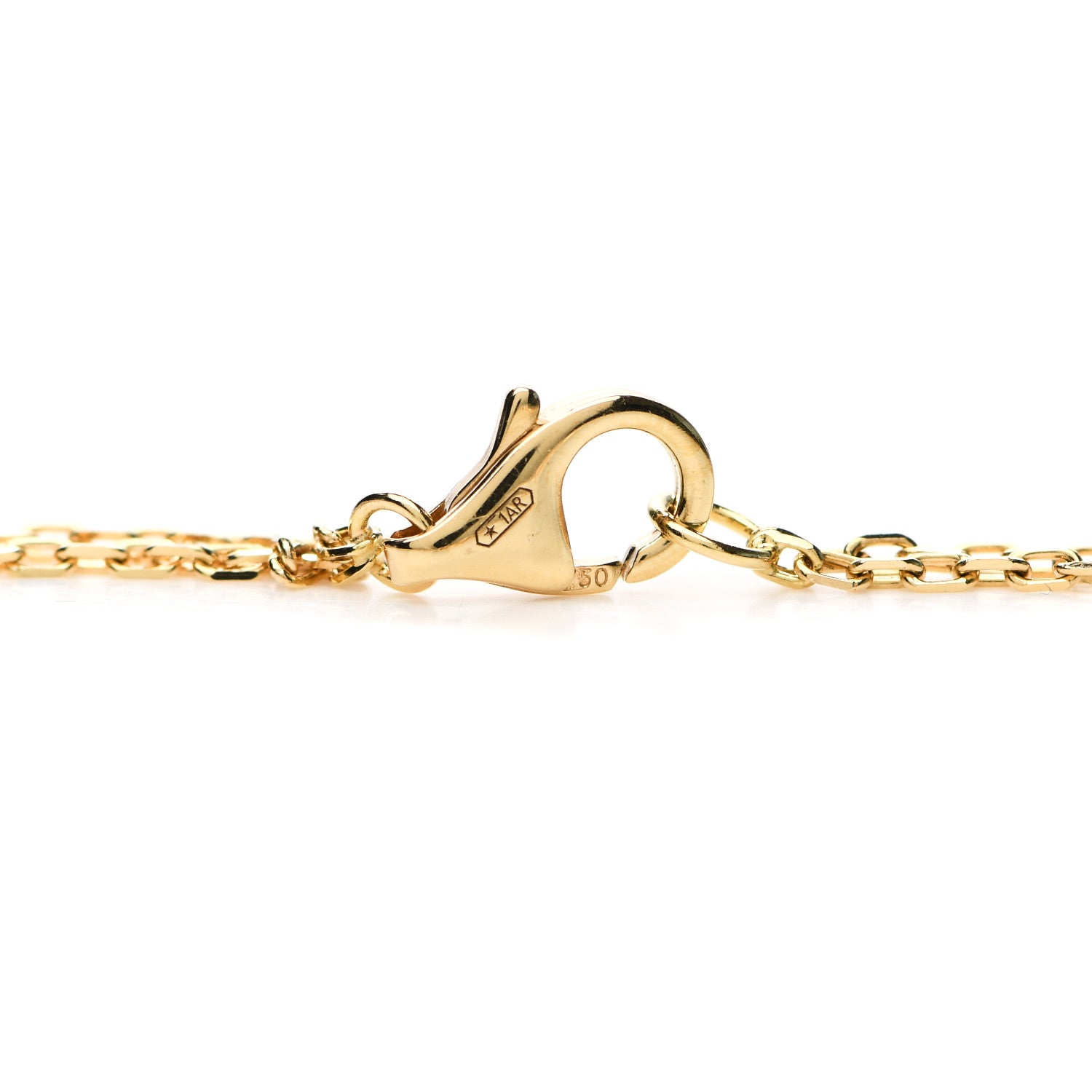 Cartier 18K Yellow Gold 2 Diamond LOVE Necklace 5 of 6