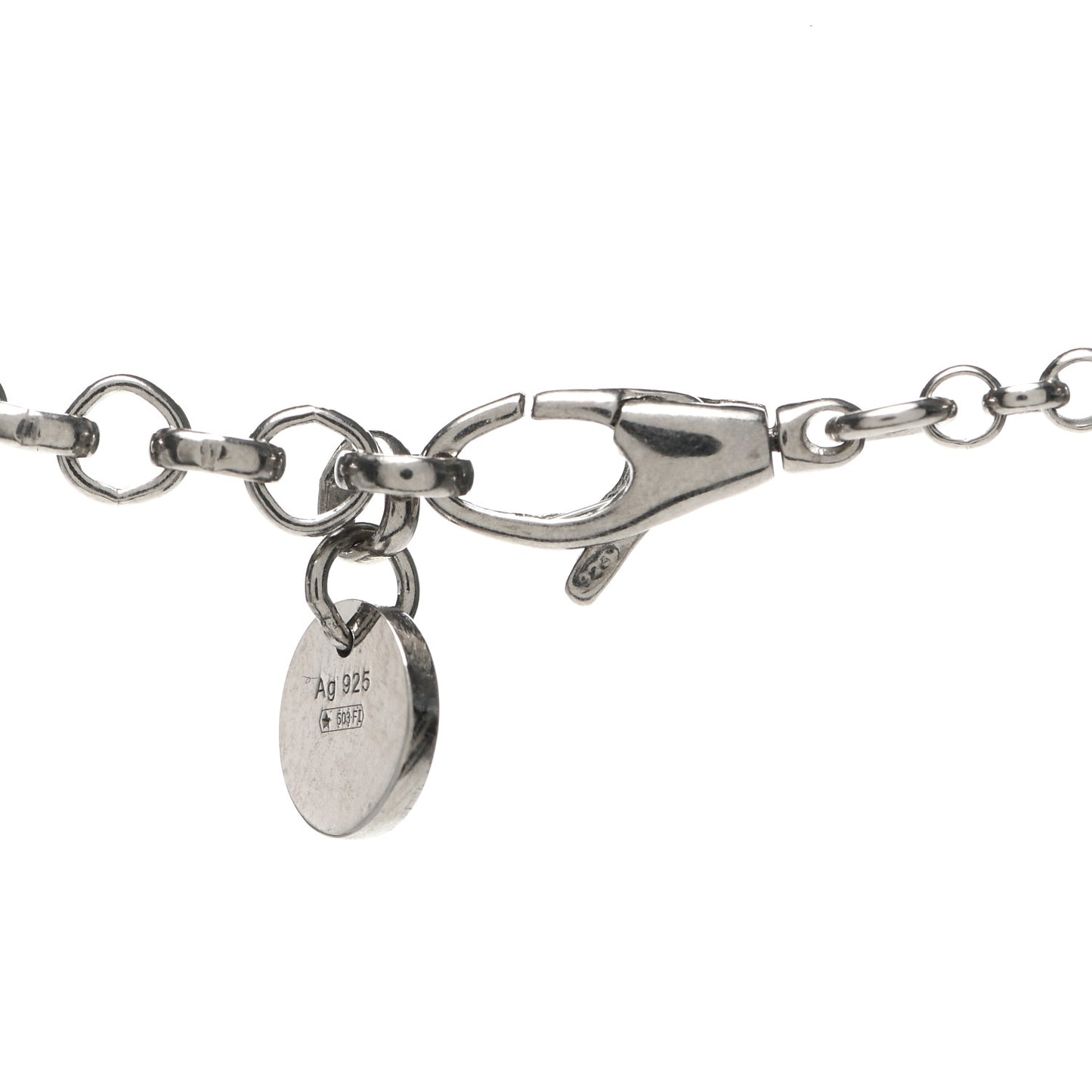 Sterling Silver Interlocking G Pendant Necklace