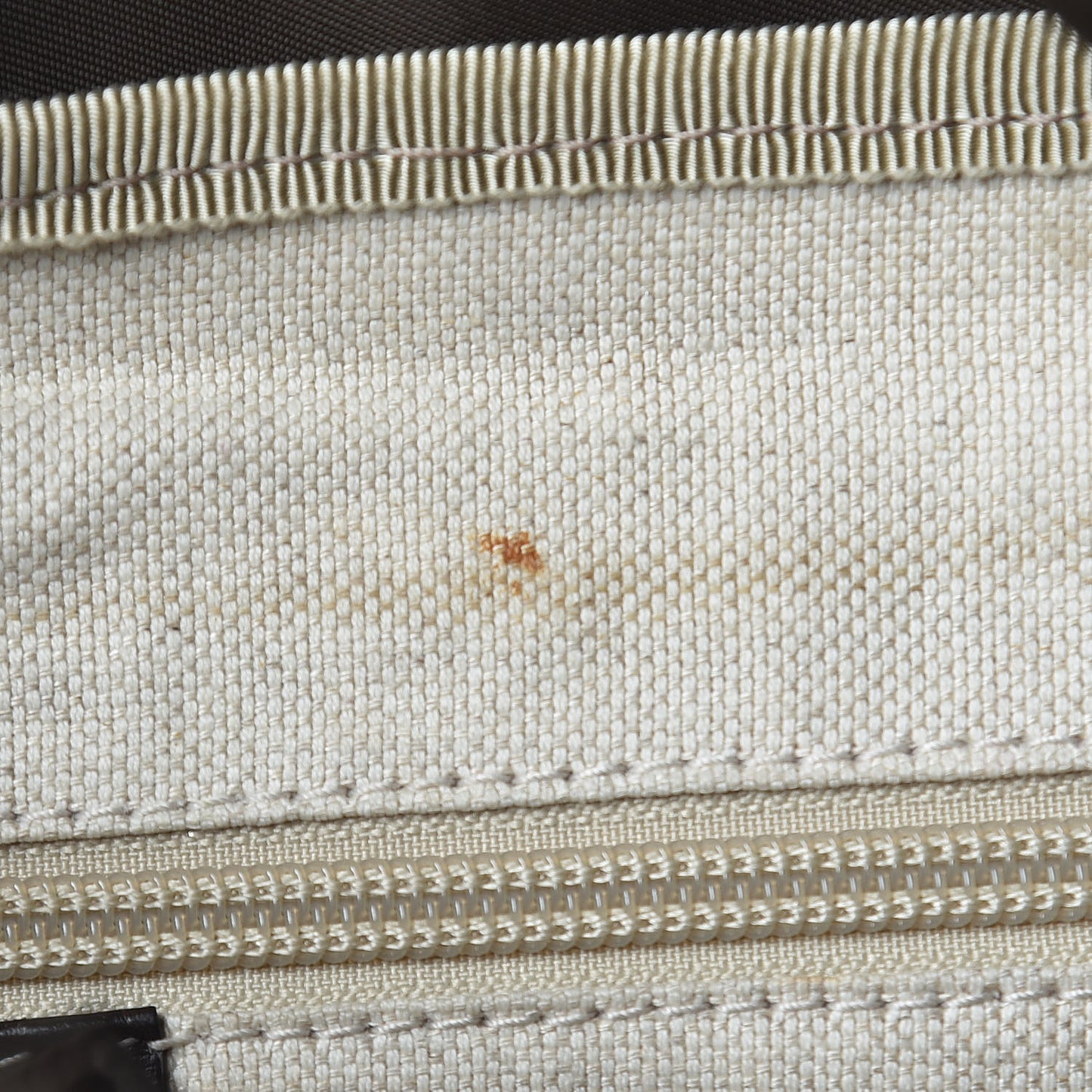 GG Supreme Monogram Medium Single Buckle Rucksack Backpack Beige Ebony Brown