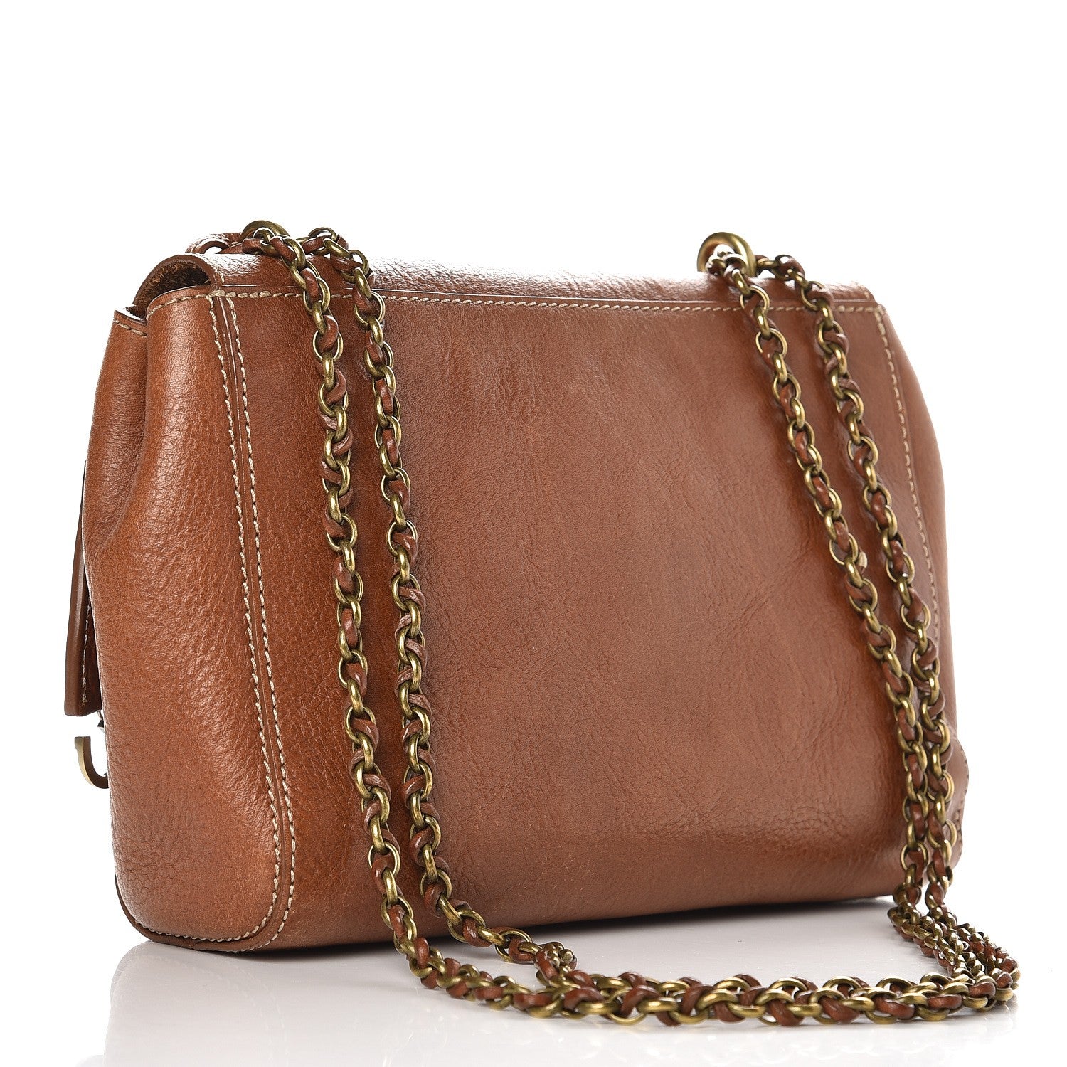 Mulberry Natural Calfskin Small Lily Flap Oak 3 of 11